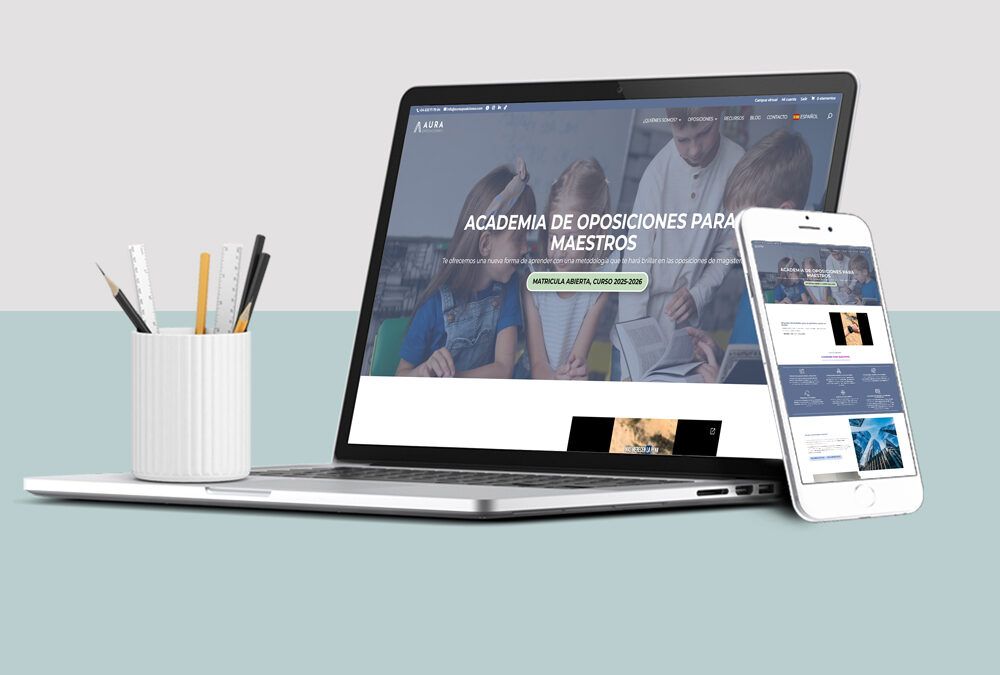 Aura Oposiciones: Diseño y mantenimiento web