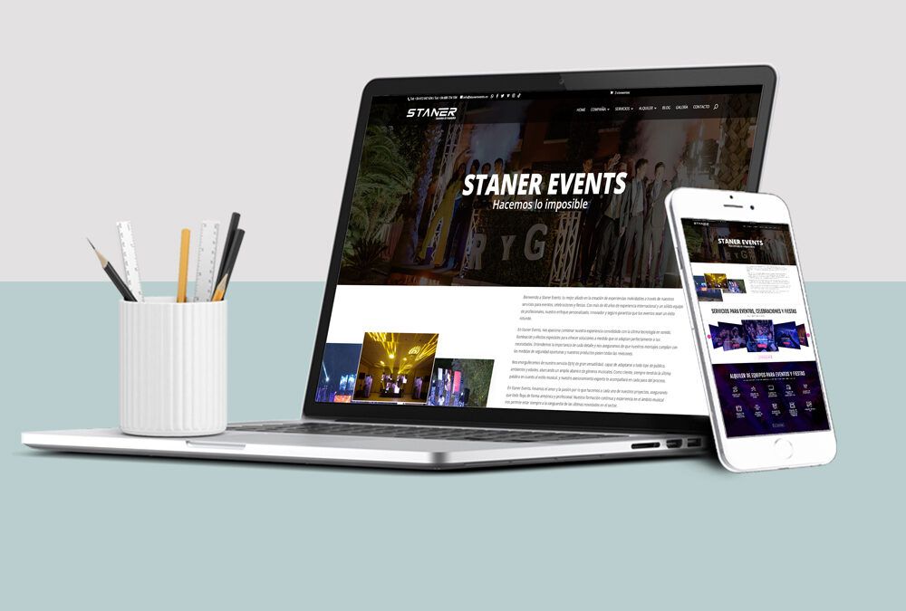 Staner Events: Diseño y mantenimiento ecomerce